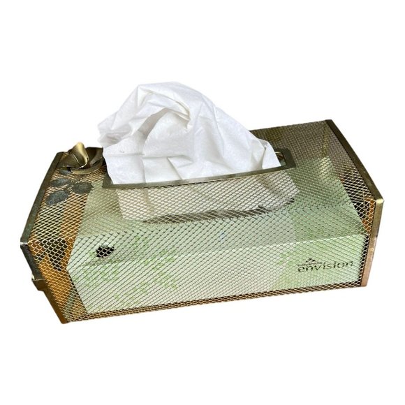 Mid-Century Metal Tissue‎ Box Holder - Picture 4 of 7